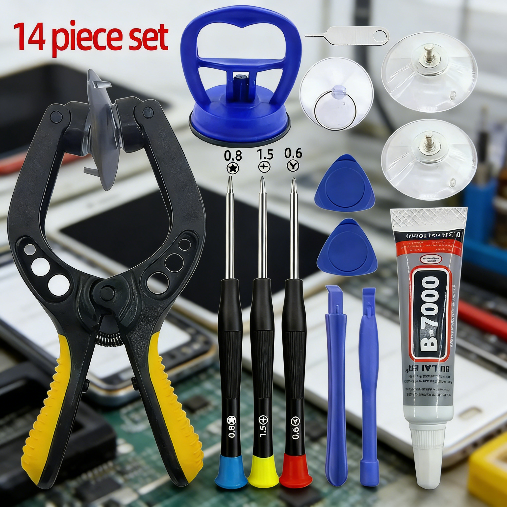 Electronics Repair Center - Präzisions-Schraubendreher-Set für Mobiltelefone, Laptops und Tablets