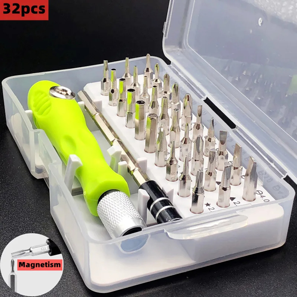 Electronics Repair Center - 32-in-1-Multifunktions-Handschraubendreher-Set für Mobiltelefone, Computer, elektronisches Reparaturwerkzeug-Set,