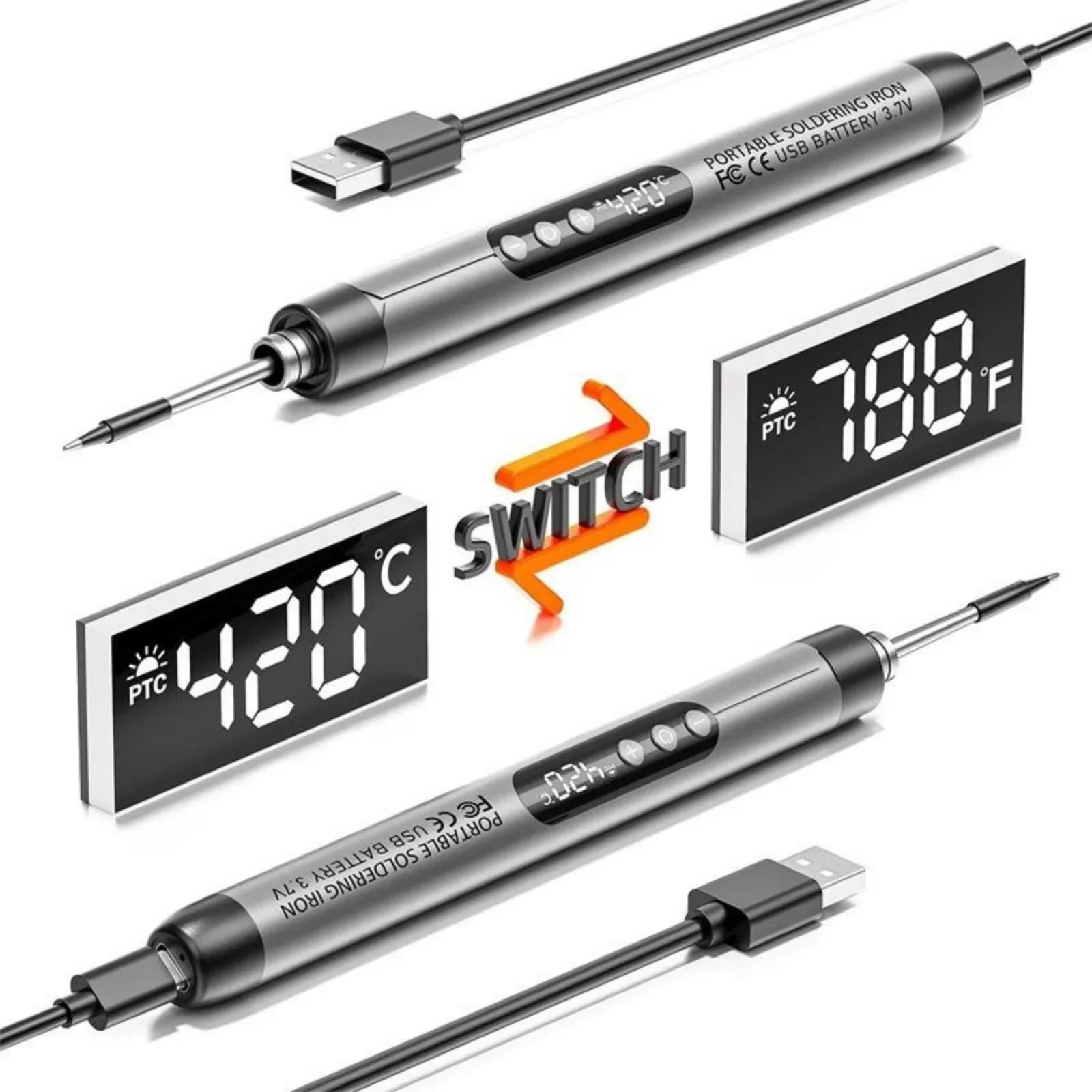 USB-Aufladbarer Mini-Lötkolben – Electronics Repair Center Bewertung und Preis