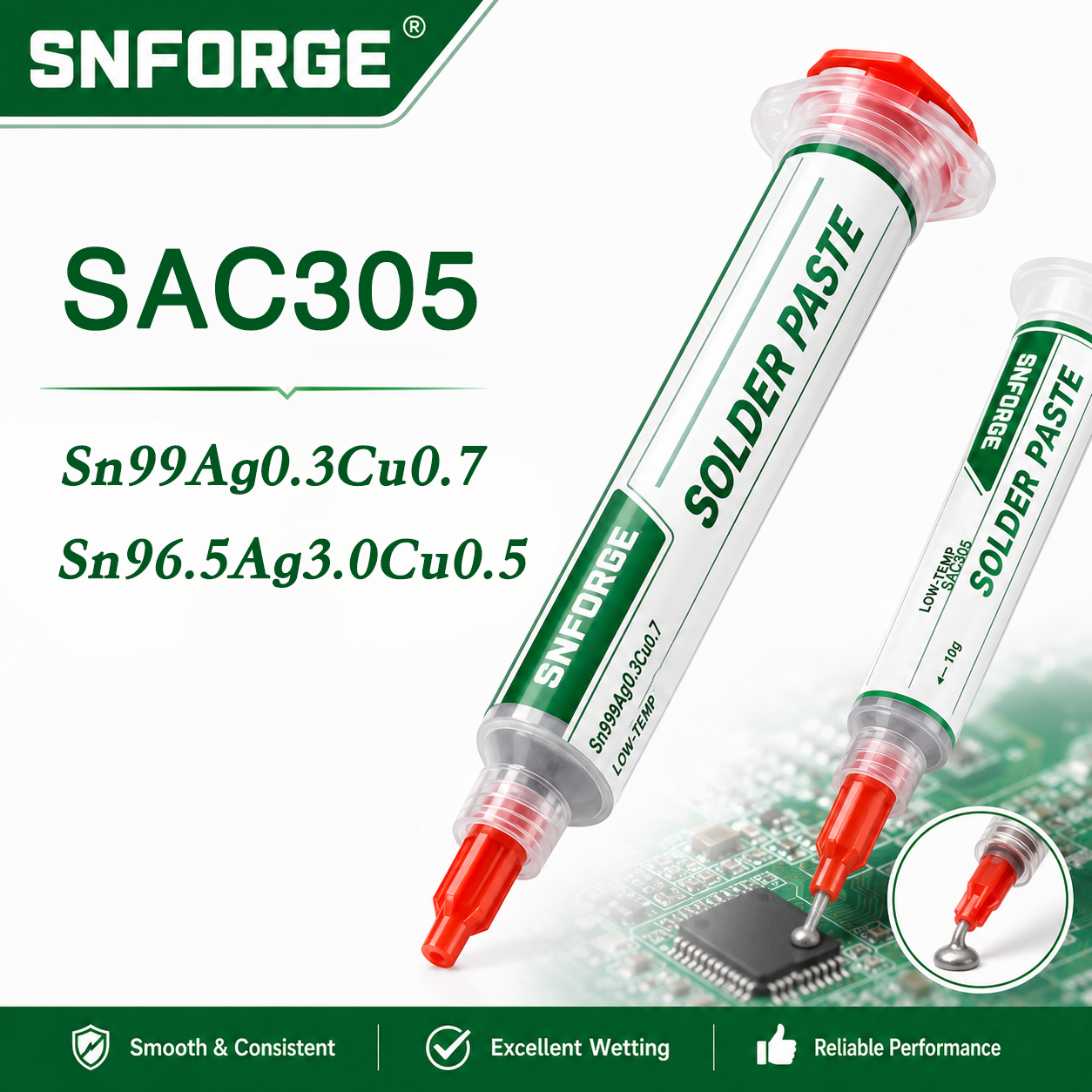 SAC305 Lötpaste bleifrei Sn96. – Electronics Repair Center Bewertung und Preis